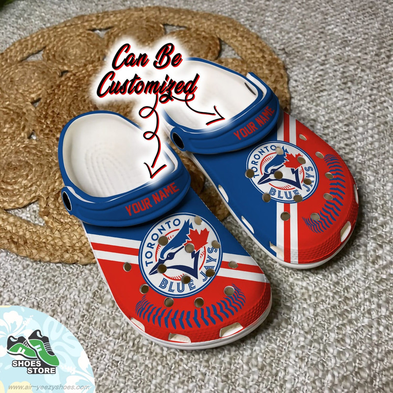 Toronto Blue Jays Personalized Baseball Logo Team Clog, Baseball Crocs Shoes.jpg