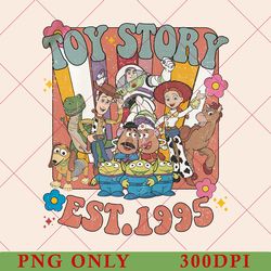 retro disney toy story movie characters png, buzz woody jessie aliens, disneyland vacation trip gift png, disney world