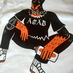 acab dog t-shirt
