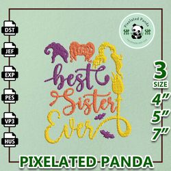 best sister ever embroidery, happy halloween embroidery, hocus pocus embroidery, hocus pocus sisters, sanderson sisters,