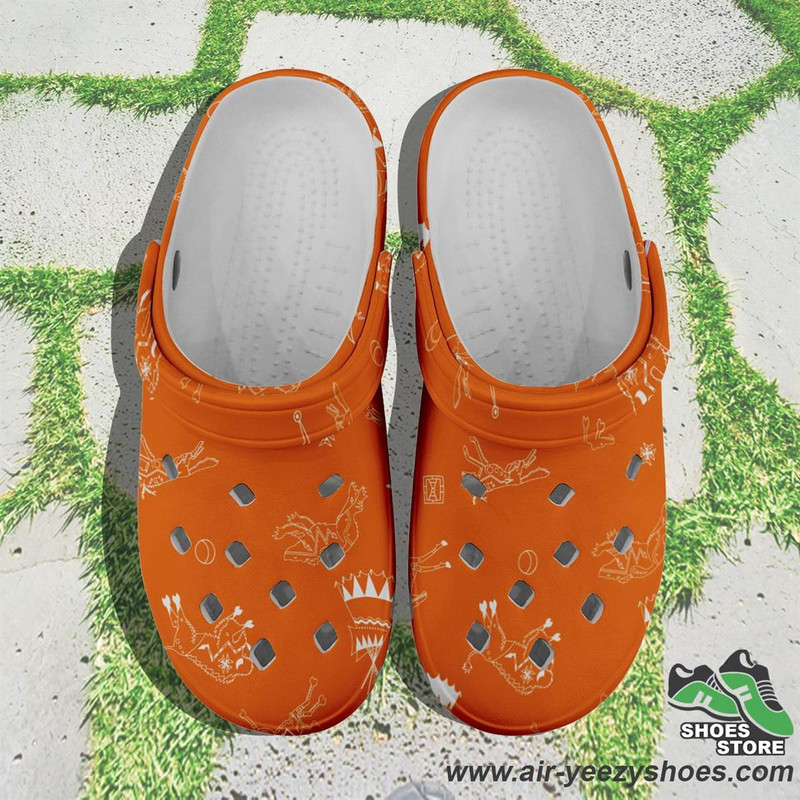 Ledger Dables Orange Muddies Unisex Crocs Shoes.jpg