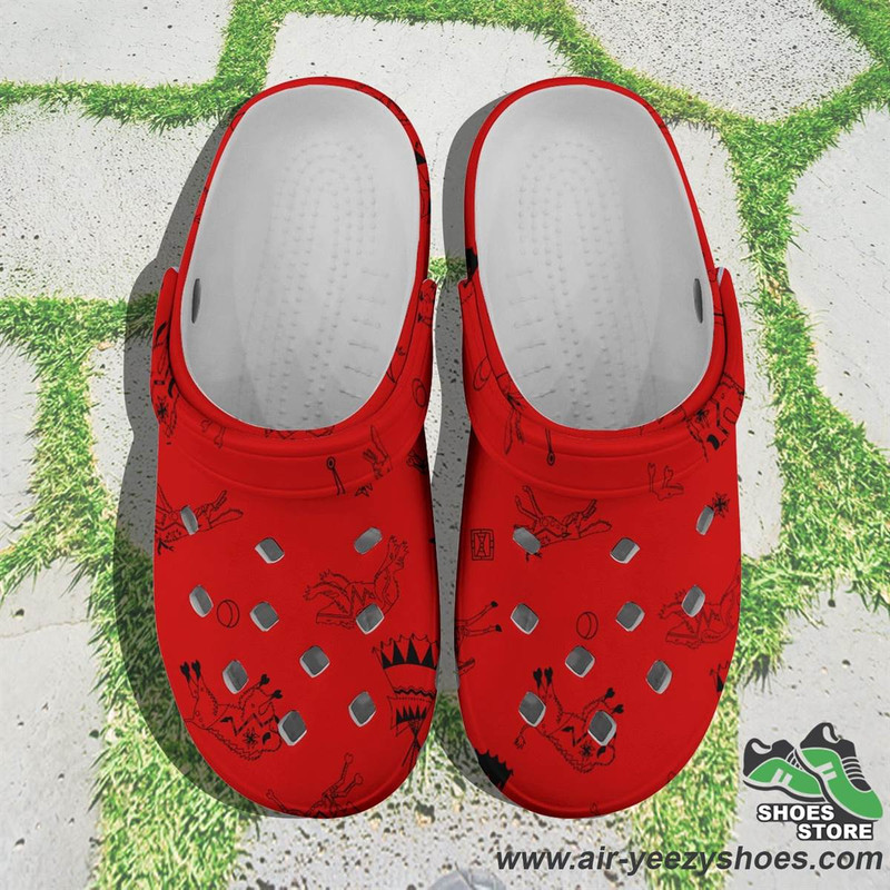 Ledger Dables Red Muddies Unisex Crocs Shoes.jpg