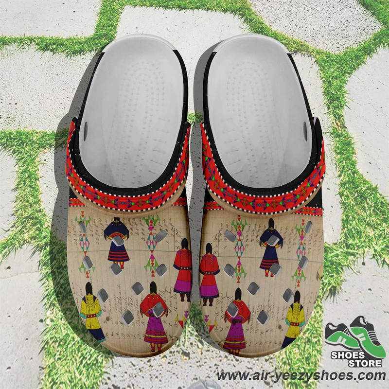 Ledger Round Dance Midnight Muddies Unisex Crocs Shoes.jpg