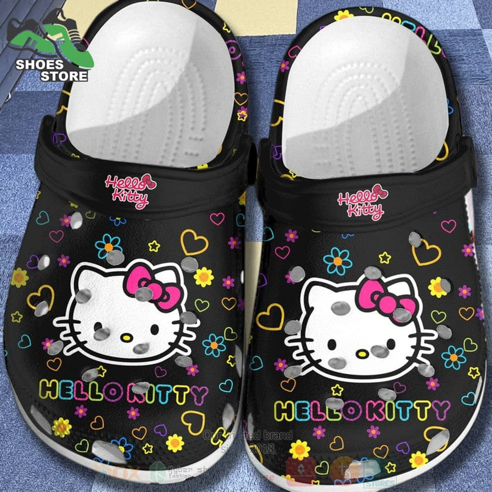 Hello Kitty Black Crocs Clog Shoes.jpg