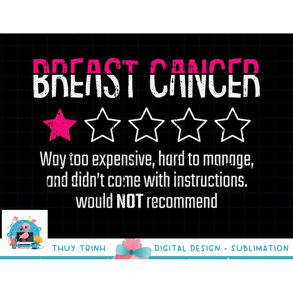 1 Star Rating Breast Cancer Awareness Funny Fighter T-Shirt copy.jpg