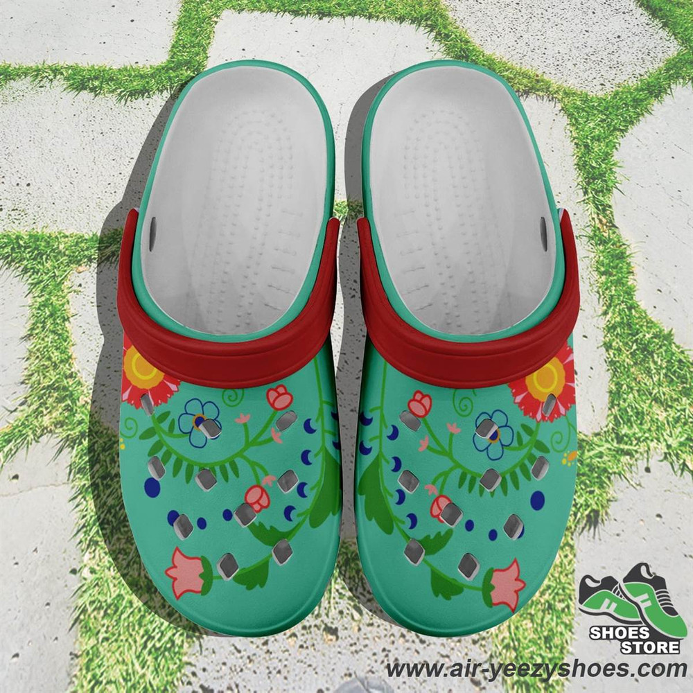 Bee Spring Turquoise Muddies Unisex Crocs Shoes.jpg