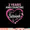 2 Years And Counting I'm A Breast Cancer Survivor Fight Win T-Shirt copy.jpg