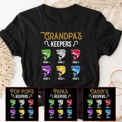fathers day gift for grandpa shirt with grandkids names, grandpa fishing shirt grandpa shirt with names, grandpa fishing