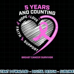 5 year breast cancer survivor shirt 5 years cancer free t-shirt copy