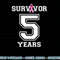 5 Years Breast Cancer Survivor Gifts For Women Pink Ribbon T-Shirt copy.jpg