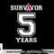 5 Years Breast Cancer Survivor Gifts For Women Pink Ribbon T-Shirt copy.jpg