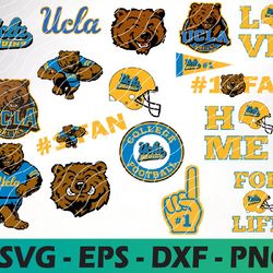 U C.LA Football , B ruins Nation, College Football Instant Download, Logo bundle Instant Download