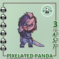 good guy embroidery, halloween movie embroidery, instant download, childs play embroidery, chucky embroidery, halloween