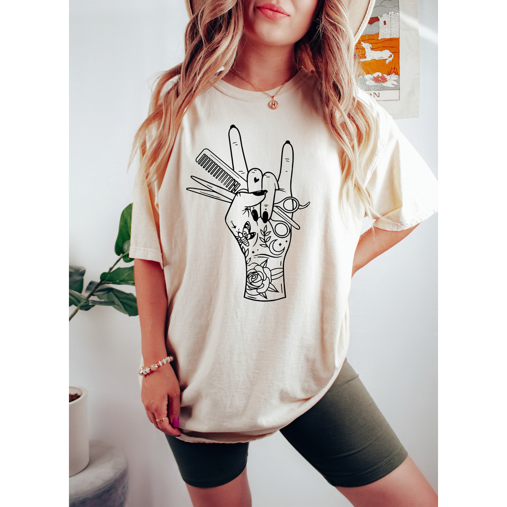 Hair Stylist Tshirt,Hair Dresser Sweatshirt,,Licensed Hairapist,Gift For Hairdresser,Beautican Sweatshirt,Hair Dresser Shirt,Unisex Boho Tee - 1.jpg