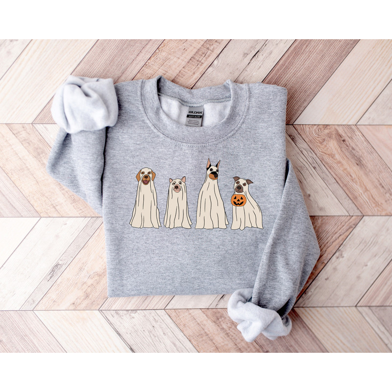 Halloween Sweatshirt,Halloween Sweater,Ghost Sweatshirt,Halloween Dog Sweatshirt,Ghost Dog Shirt,2022 Happy Halloween,Retro Spooky Season - 2.jpg