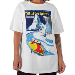 matterhorn bobsled tshirt, disneyland ride tee, disneyland tshirt, matterhorn tshirt, disney ride tee, disney shirt, dis
