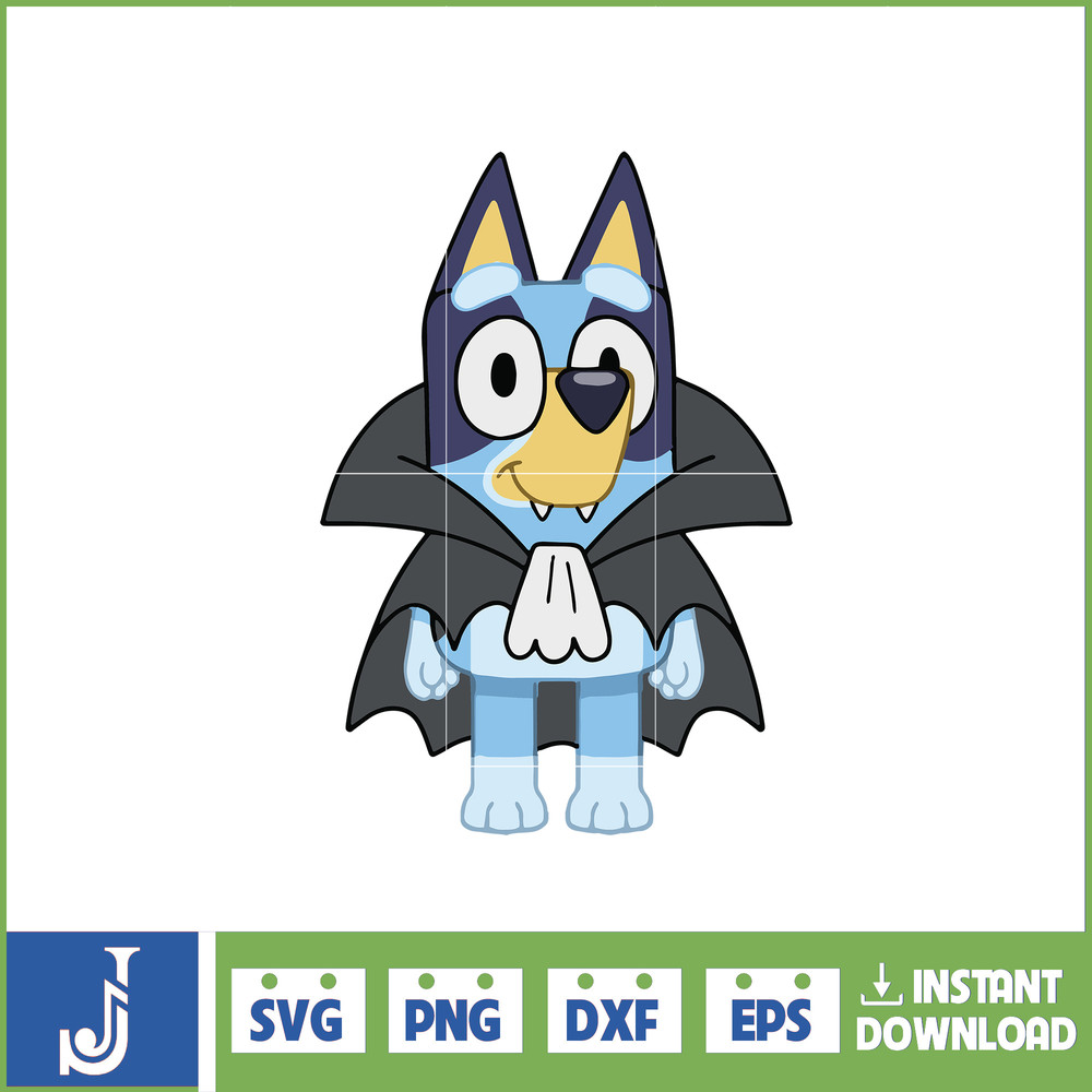 Bluey halloween SVG, Bluey Dog Family, Halloween Witch Friends SVG, for Cricut, Silhouette, Digital Download (6).jpg