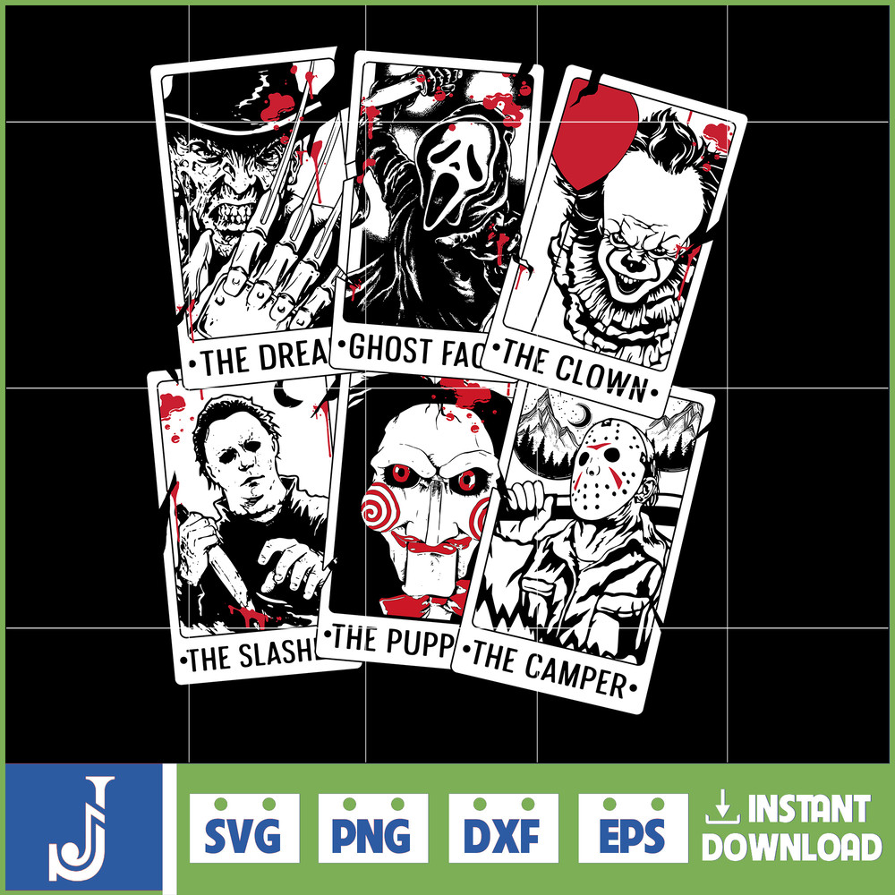 Retro Halloween Tarot Card Svg, Retro Halloween Svg, Retro Western Svg, Summer Halloween Svg, Spooky Season Svg, Trendy Easy Download (2).jpg