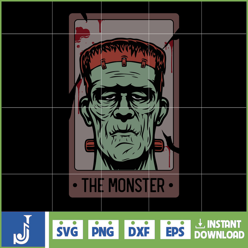 Retro Halloween Tarot Card Svg, Retro Halloween Svg, Retro Western Svg, Summer Halloween Svg, Spooky Season Svg, Trendy Easy Download (14).jpg