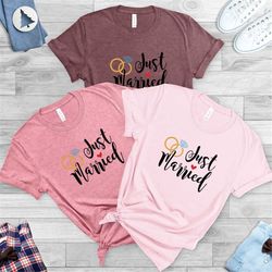 wife and hubs shirts, just married shirts, couples shirts , just married shirts, honeymoon shirts, newlywed shirts, wedd