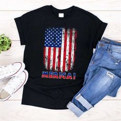 4th of july independence day us american flag patriotic t-shirt, july 4th party shirt