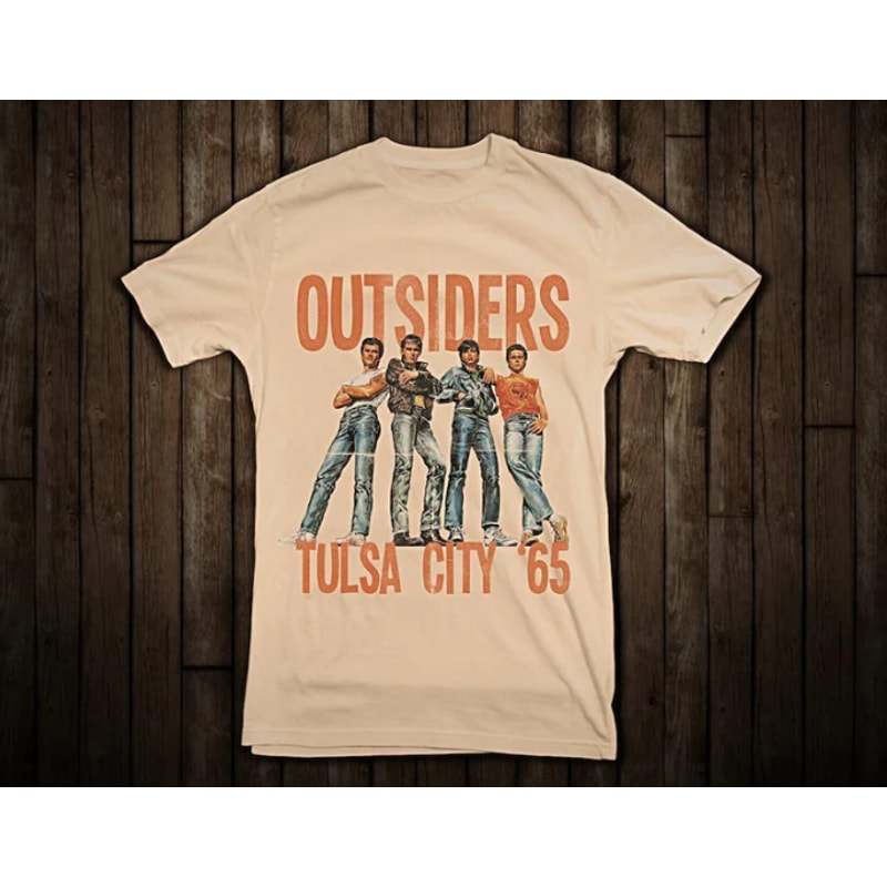 The Outsiders Vintage Filming 80's Drama Movie Pony T-shirt, The Outsiders T-shirt, The Outsiders Film Characters T-Shirt, Unisex T-Shirt.png