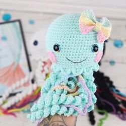 crochet patterns jellyfish downloadable pdf, english jellyfish crochet pattern