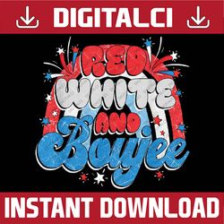 retro groovy cute red white and boujee 4th of july patriotic png, red white and boujee png, independence day png