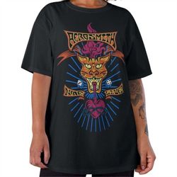 aerosmith tshirt, nine lives album tshirt, aerosmith tee, aerosmith band tshirt, aerosmith graphic tee, 80s band tee