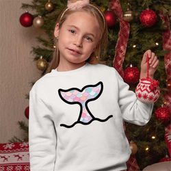 mermaid themed birthday party sweatshirts, mermaid matching sweaters, personalized mermaid hoodies, gift for birthday gi