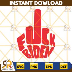 f*ck biden, fuck biden svg, middle finger svg, funny anti joe biden svg, decal template, cricut, instant download