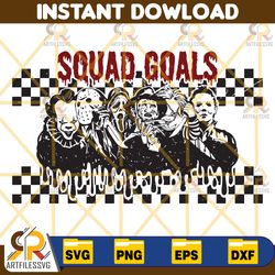 halloween svg, horror squad goals svg, halloween horror svg horror movie svg horror characters, cricut halloween svg