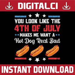 you look like 4th of july makes me want a hot dog real bad png, hot dog 4th of july png, independence day png, digital