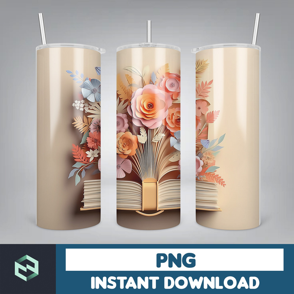 Back to School Png, New 3D Style School Kids 20 oz Skinny Tumbler Design, Digital Download (5).jpg