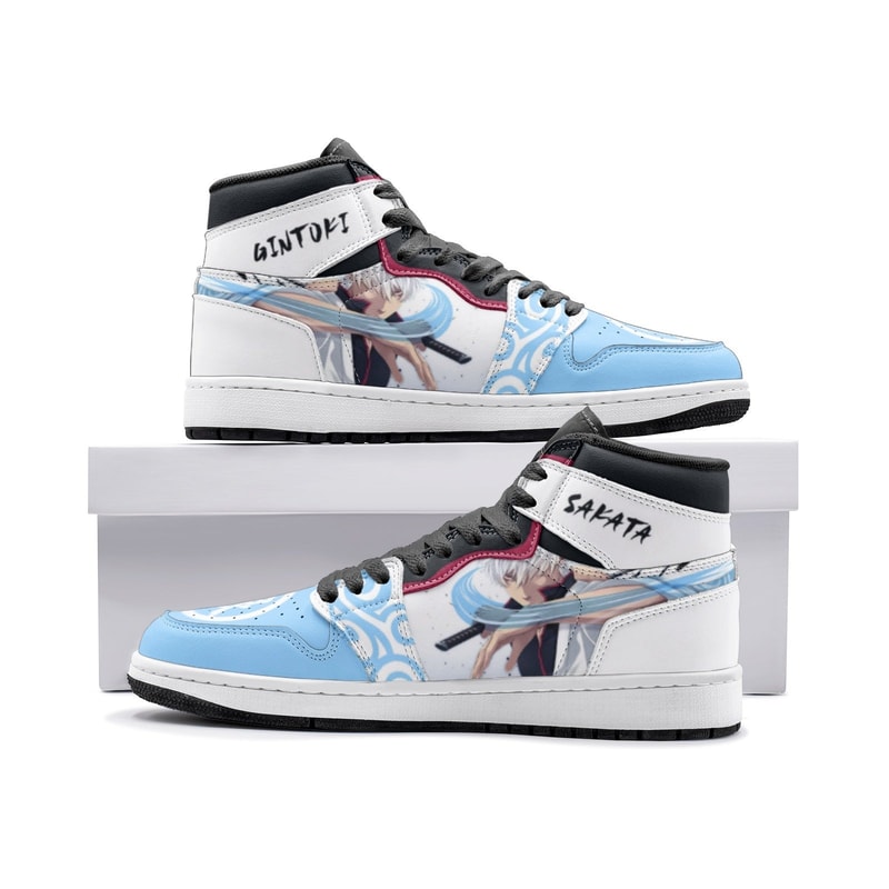 Sakata Gintoki Gintama JD1 Shoes, Sakata Gintoki Gintama Jordan 1 Shoes, Sakata Gintoki Gintama Sneaker Shoes
