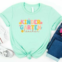 kindergarten teacher shirt, kinder crew teaching shirts, back to school, elementary teachers, teacher gift, teacher appr