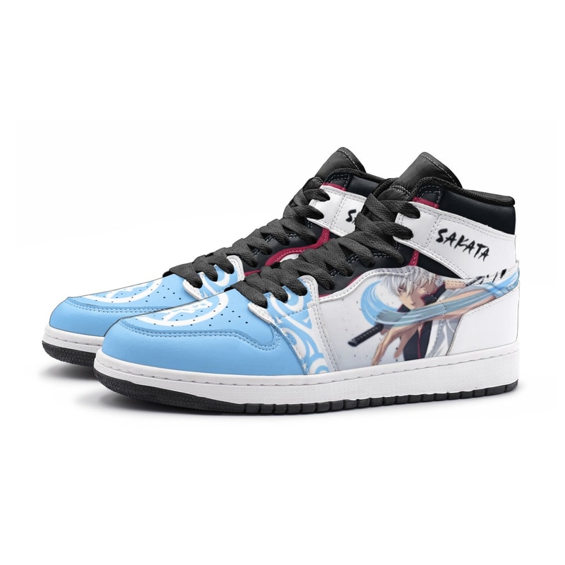 Sakata Gintoki Gintama JD1 Shoes, Sakata Gintoki Gintama Jordan 1 Shoes, Sakata Gintoki Gintama Sneaker Shoes