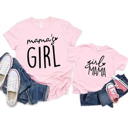 girl mama shirt, mama shirt, mama's girl, mommy and me shirt, mama and me, matching mommy and me, mother daughter shirts