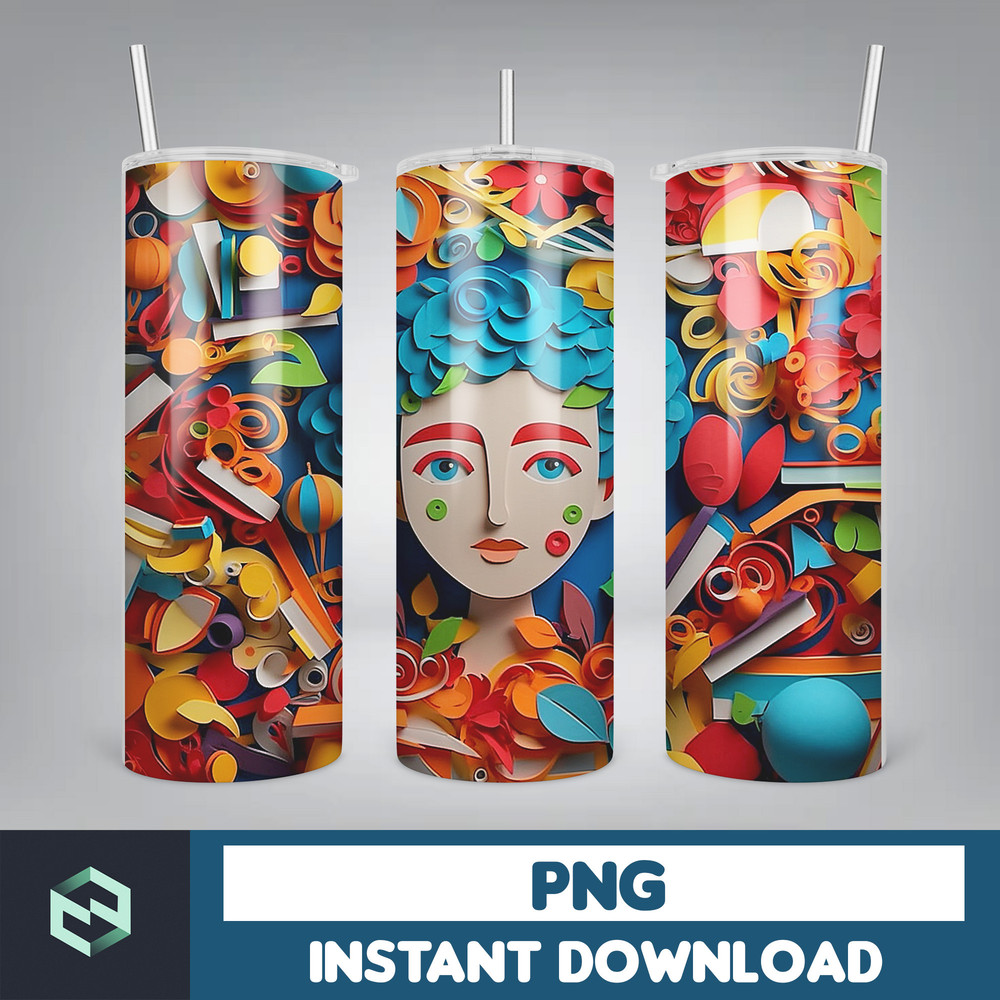 Back to School Png, New 3D Style School Kids 20 oz Skinny Tumbler Design, Digital Download (41).jpg