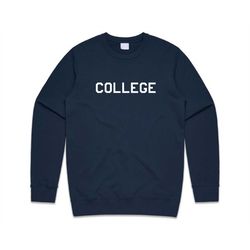 college jumper sweater sweatshirt funny vintage retro 90s 80s film top gift varsity