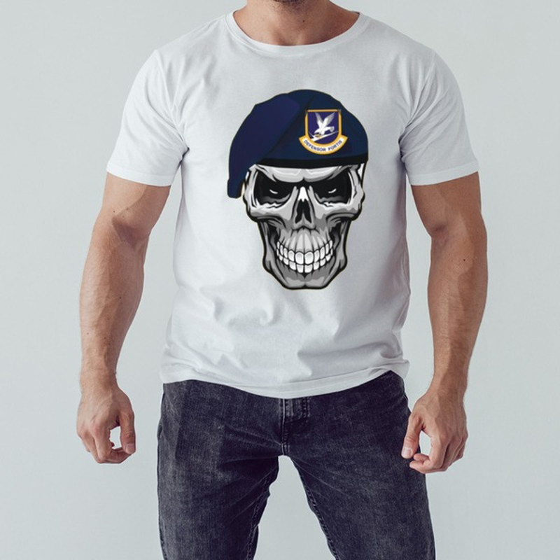 Security Forces Defender Skull Beret shirt, Shirt For Men Women, Graphic Design, Unisex Shirt