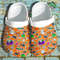 Cute Ghost Pumpkin Crocs Shoes Clogs, Halloween Sticker Crocs Shoes.jpg