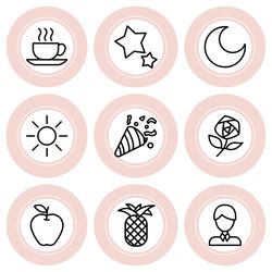 72 lifestyle instagram highlight icons.pale pink instagram highlights images. instagram highlights icons.