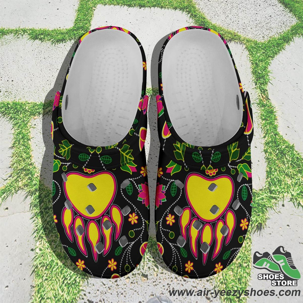 Floral Bearpaw Muddies Unisex Crocs Shoes.jpg