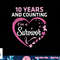 10 Years And Counting I'm A Breast Cancer Survivor Fight Win T-Shirt copy.jpg