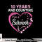 10 Years And Counting I'm A Breast Cancer Survivor Fight Win T-Shirt copy.jpg