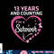 13 Years And Counting I'm A Breast Cancer Survivor Fight Win T-Shirt copy.jpg