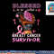 African American Breast Cancer Shirts Women Blessed Survivor T-Shirt copy.jpg