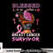 African American Breast Cancer Shirts Women Blessed Survivor T-Shirt copy.jpg