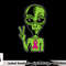 Alien Peace Breast Cancer Ribbon Costume Cool Halloween Gift T-Shirt copy.jpg